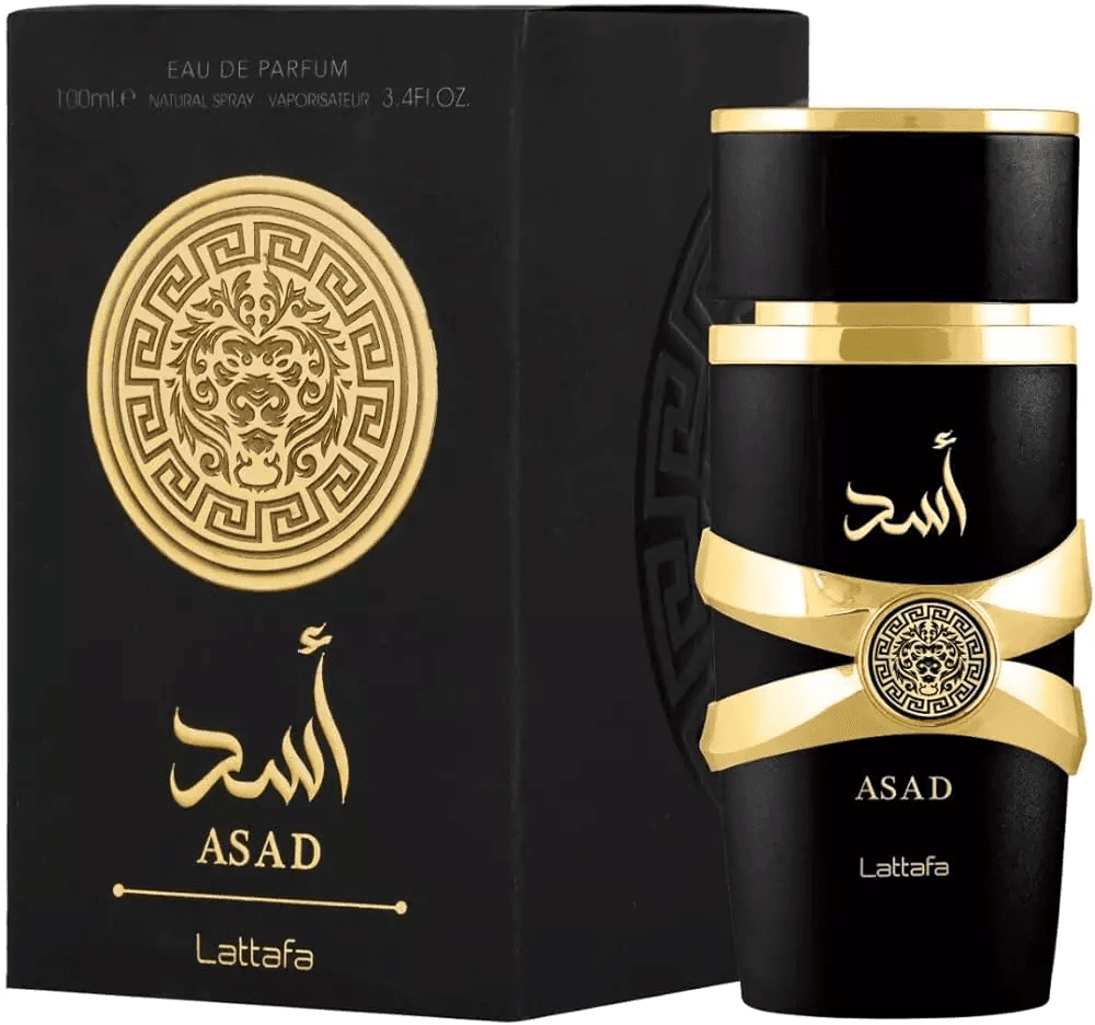 Frasco do perfume Lattafa Asad