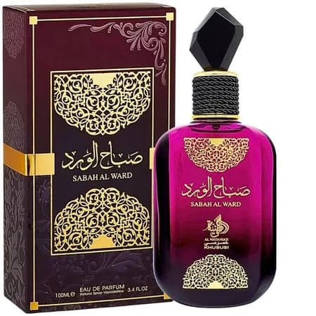 Frasco do perfume Sabah Al Ward Al Wataniah